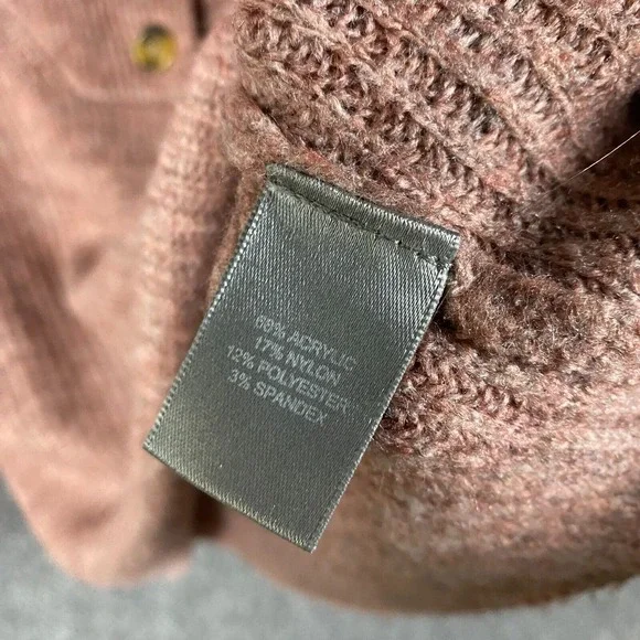 Marled Sweater Women's Medium Knit Henley Acrylic Blend‎ Adults M - Picture 4 of 8